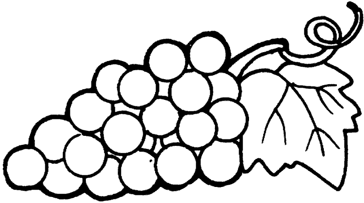 Dibujos para colorear de Frutas, Plantillas para colorear de Frutas