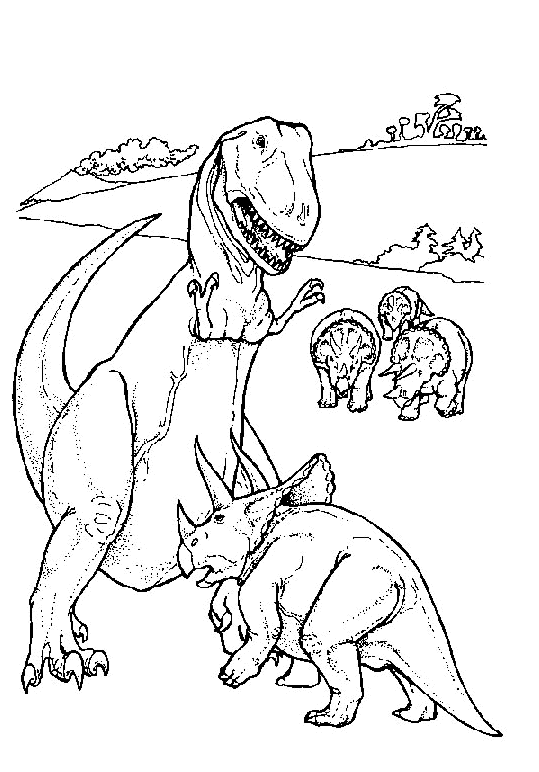 Los dinosaurios para pintar - Imagui