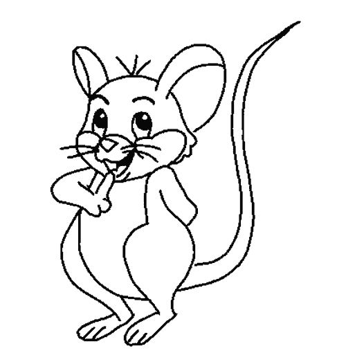 Ratones animados tiernos para colorear - Imagui