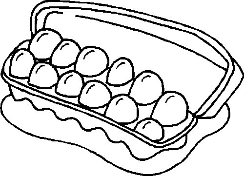 Intestinos Tendencia Receptor AhiVa! PequeNautas - Plantillas para colorear - Alimentos - Huevos