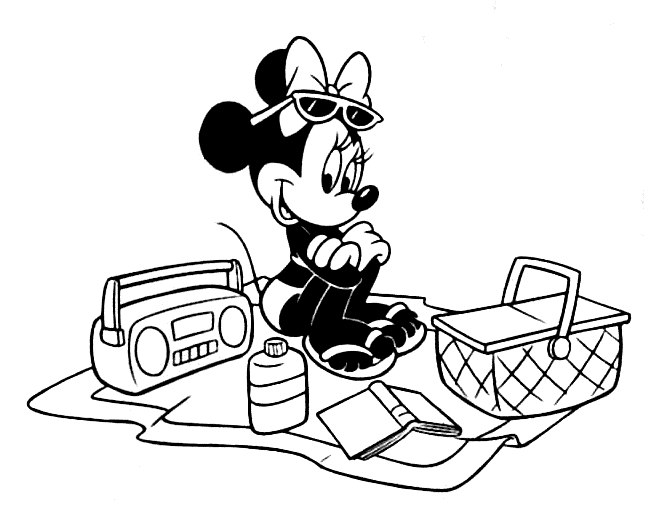 AhiVa! PequeNautas - Plantillas para colorear - Disney - Minnie Mouse
