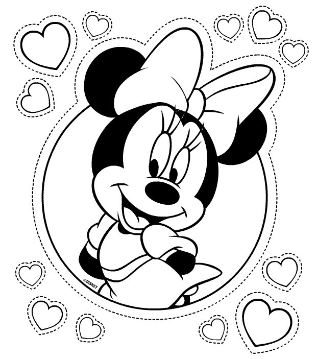 AhiVa! PequeNautas - Plantillas para colorear - Disney - Minnie Mouse