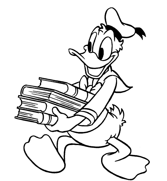 AhiVa! PequeNautas - Plantillas para colorear - Disney - Pato Donald