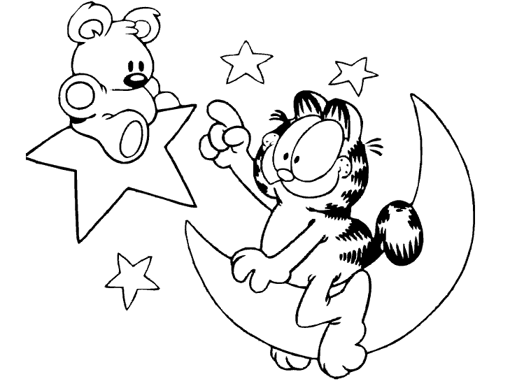 Dibujos para colorear. Maestra de Infantil y Primaria.: Dibujos para  colorear. Garfield. Dibujos para imprimir a color.