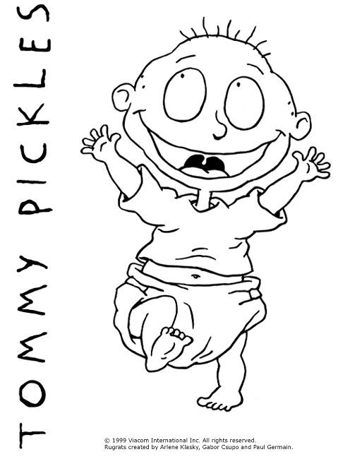 AhiVa! PequeNautas - Plantillas para colorear - Personajes - Rugrats