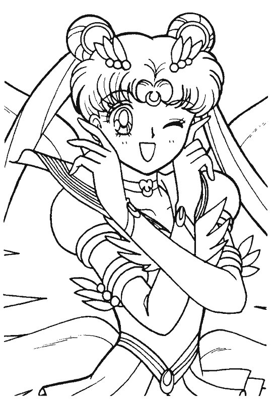 AhiVa! PequeNautas - Plantillas para colorear - Personajes - Sailor Moon