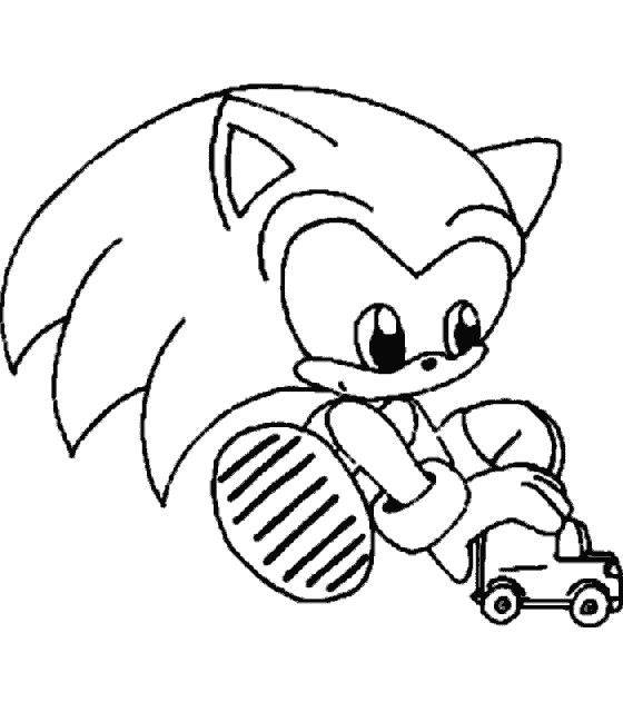 AhiVa! PequeNautas - Plantillas para colorear - Personajes - Sonic