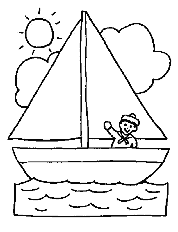 Dibujos para colorear de Barcos de Vela, Plantillas para colorear de ...